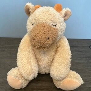Silver One International Sleepy Cow Plush Stuffed Animal Tan‎ Brown Sherpa